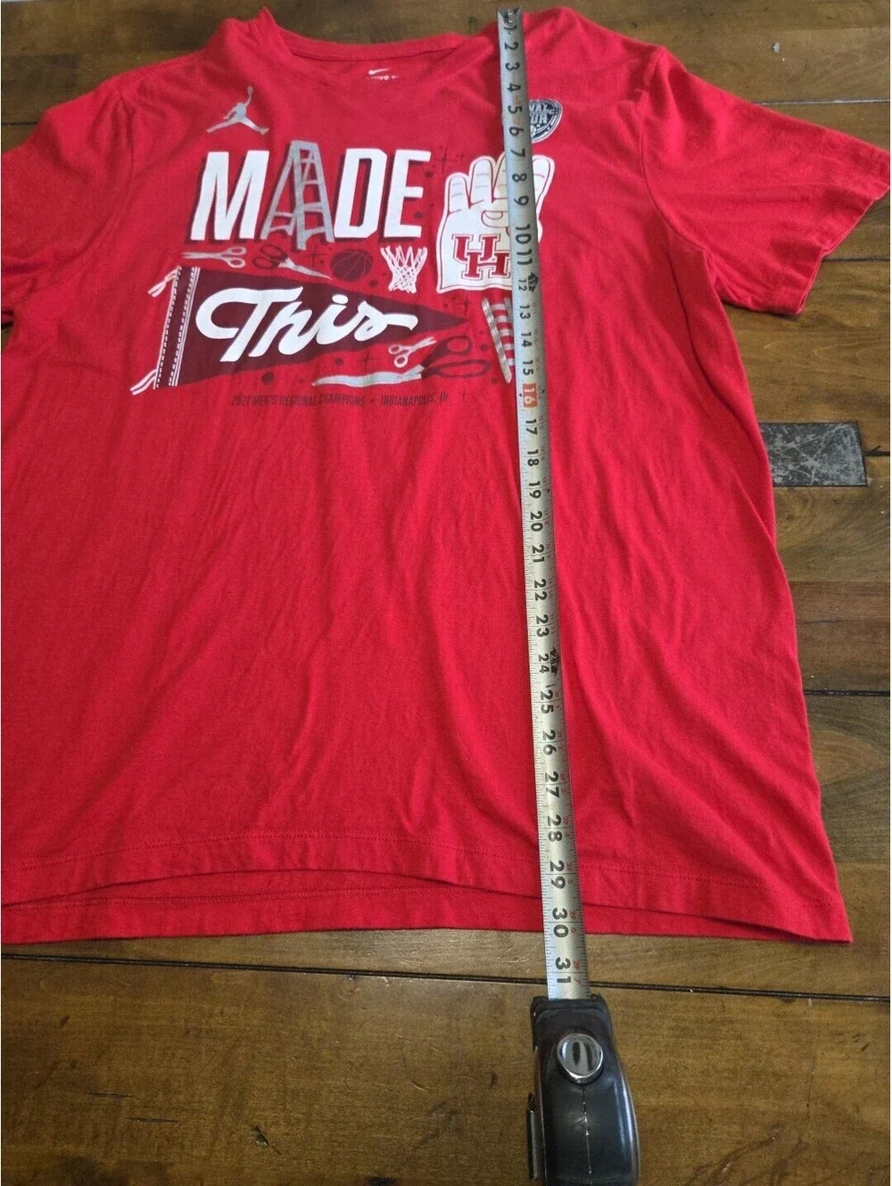 Jordan Brand Houston Cougars 2021 Final Four Locker Room Shirt Red XL NCAA